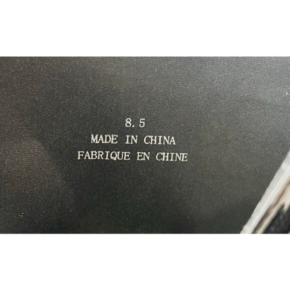 Jeffrey Campbell Refresh-L Black Patent Leather Boots Square Toe Y2K Size 8.5 - Picture 2 of 8